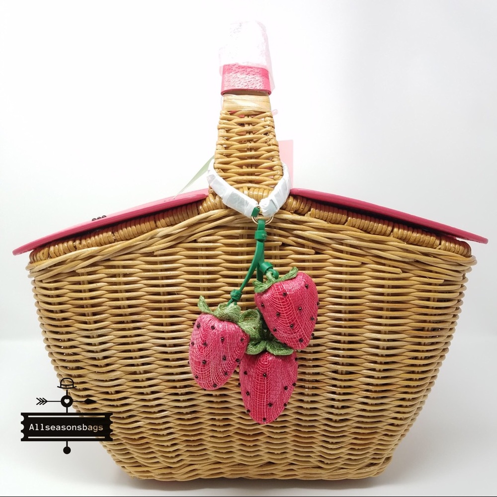 Kate spade picnic perfect 3D wicker basket satchel - Picture 2 of 8